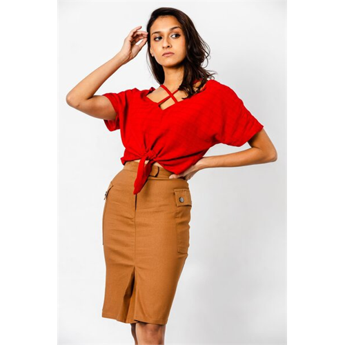 Odel Tie Up Crop Top