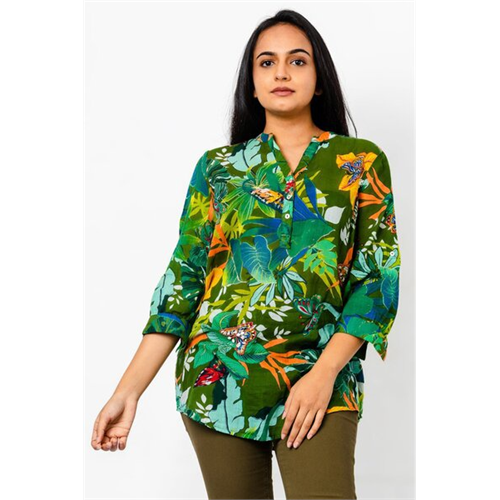 Odel Tropical Printed Tunic Top
