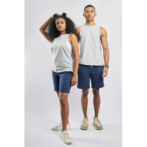 Odel Unisex Grey Marl Drop Armhole Tank