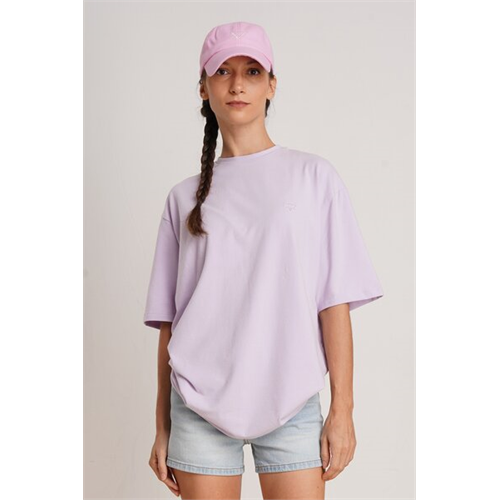 Odel Unisex Lavender Oversized Crew Neck T Shirt