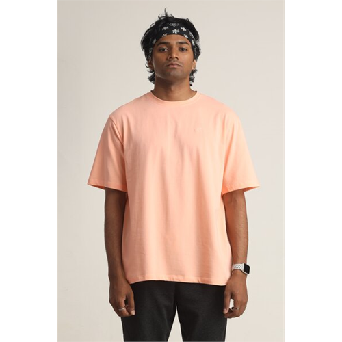 Odel Unisex Pastel Orange Oversized Crew Neck T Shirt
