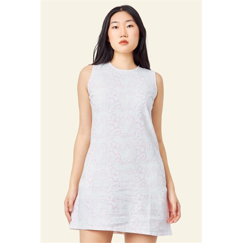 Odel White Sleeveless Shift Dress