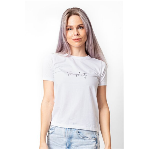 Odel White Slogan Printed Tshirt