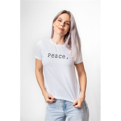 Odel White Slogan Printed Tshirt