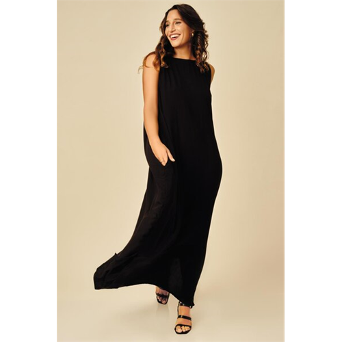 Odel X Nakota Tuwa Black Tie Dye Balloon Dress
