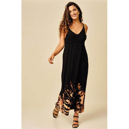 Odel X Nakota Tuwa Black Tie Dye Donoma Dress