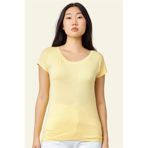 Odel Yellow Bamboo Crew Neck Tshirt