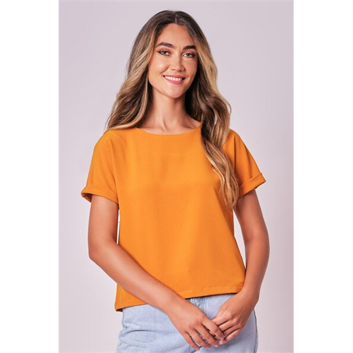 Odel Yellow Bell Sleeve Basic Top