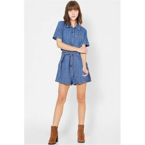 Only Denim Short Sleeves Casualwear Jumpsuits