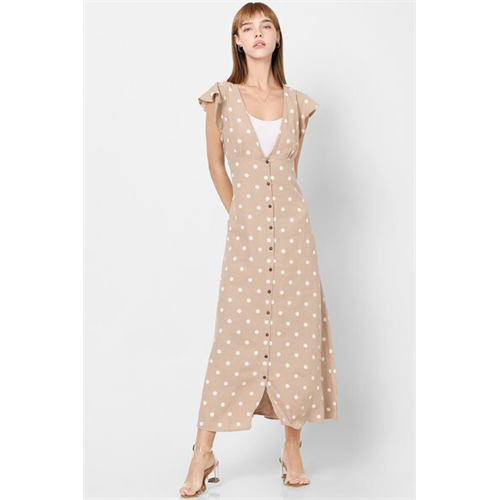 Only Printed V Neck Formalwear Maxi Dress