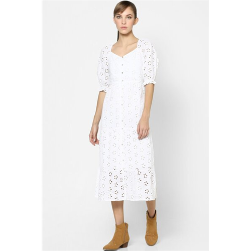 Only Schiffli Midi Dress
