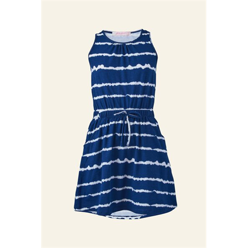 Pinkabelle Junior Girls Navy Tied Dye Printed Dress