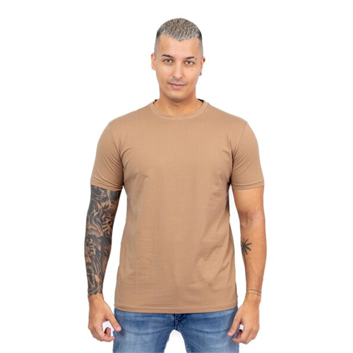 Premium Brown Crew Neck Basic Tshirt