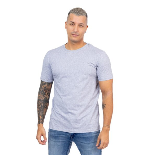 Premium Grey Marl Crew Neck Basic Tshirt