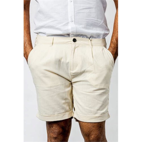 Premium Solid Colour Linen Roll Up Short