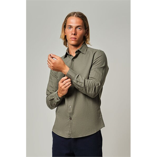 Premium Solid Linen Long Sleeve Shirt