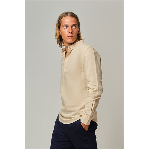 Premium Solid Linen Long Sleeve Shirt