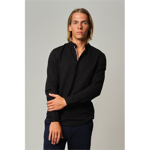 Premium Solid Linen Long Sleeve Shirt