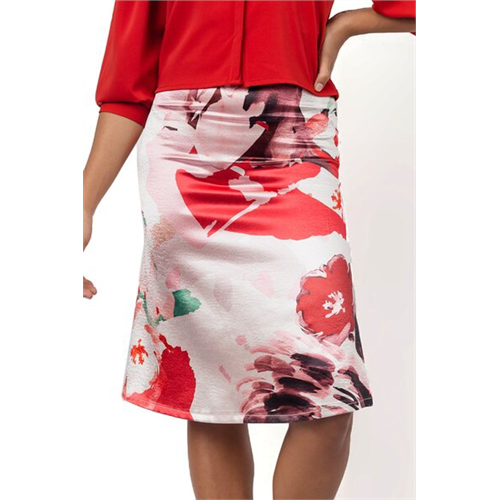 Tara Printed A Line Knee Length Skirt