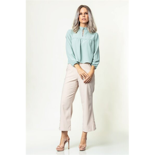 Tara Solid Colour Empire Waist Loose Fit Top