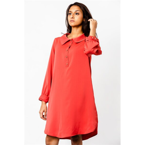 Tara Solid Colour Shift Mini Dress