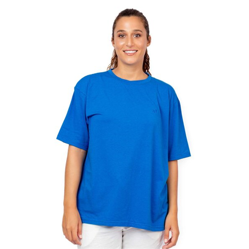 Unisex Oversized Short Sleeved Blue T-Shirt