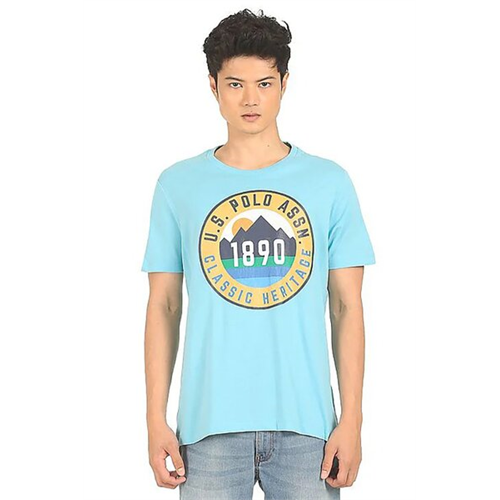 US Polo Blue Graphic Printed T-Shirt