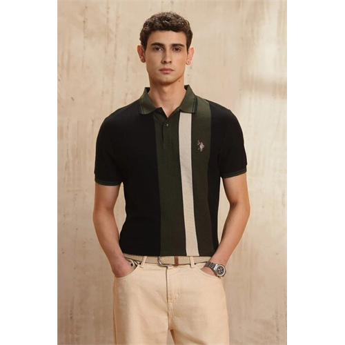 Us Polo Colourblocked Legend Of Horseshoe Polo Shirt