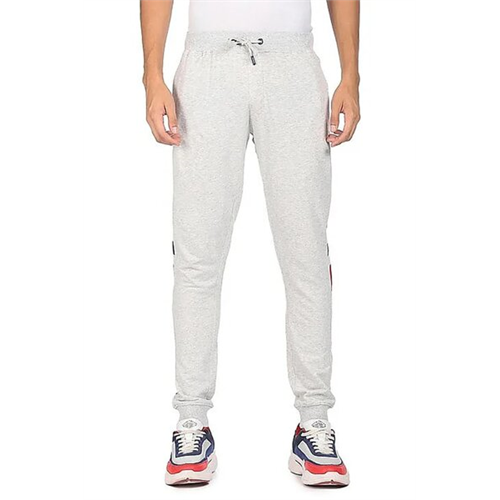US Polo Grey Drawstring Heathered Jogger