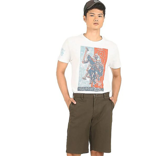 US Polo White Cn Graphic T-Shirt