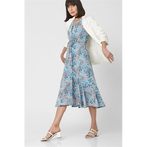 Vero Moda Abstract Printed Midi Dress
