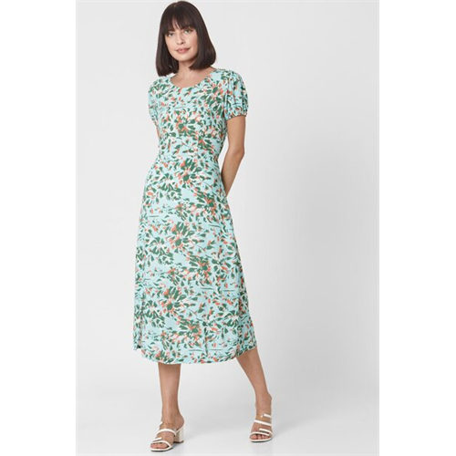 Vero Moda Abstract Print Fit N Flare Dress