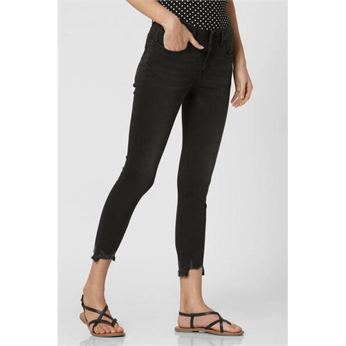 Vero Moda Black Ripped 5 Pocket Skinny Jeans