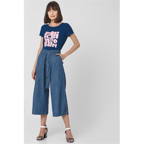 Vero Moda High Rise Front Tie Culotte Pant