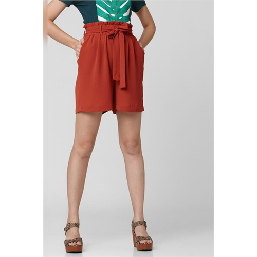 Vero Moda High Waisted Shorts With Front Tie Up