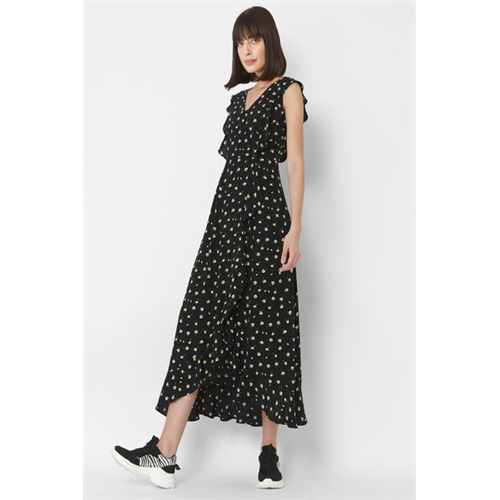 Vero Moda Printed Sleeveless Midi Wrap Dress