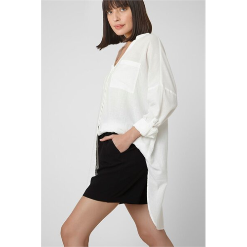 Vero Moda White Front Opened Shirt