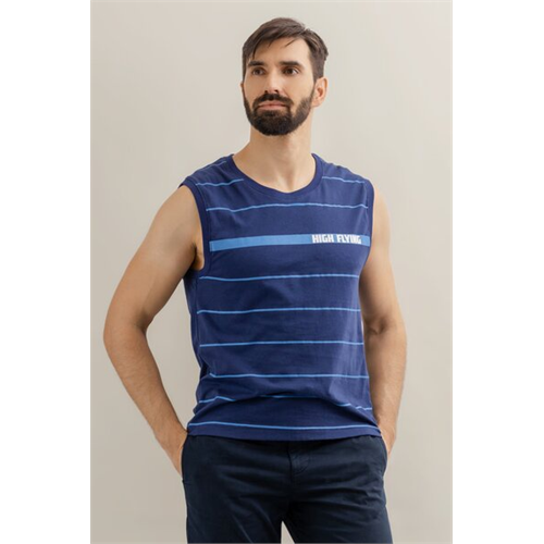 Wyos Slim Fit Striped Tank Top