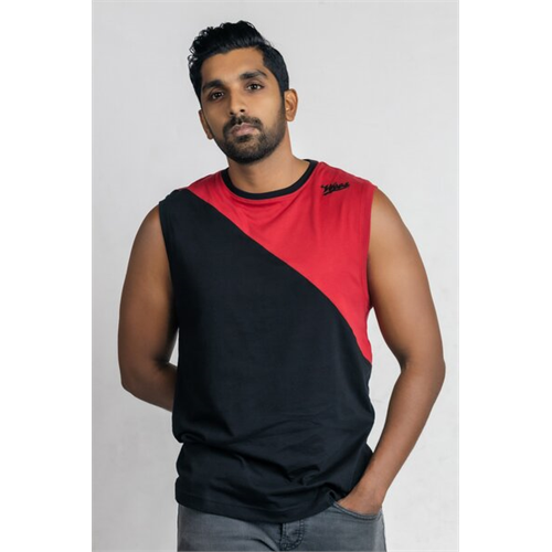 Wyos Solid Colour Slim Fit 2 Panel Tank Top