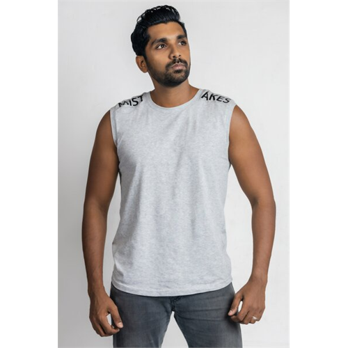 Wyos Solid Colour Slim Fit 2 Panel Tank Top