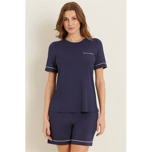 Yamamay Daily Modal Dark Blue Pyjama Top