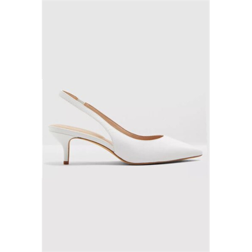 Aldo Nilania White Women's Slingback Heels