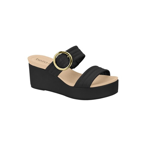 Beira Rio Womens Black Wedges