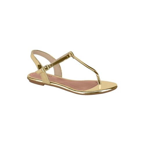 Beira Rio Womens Golden Sandal