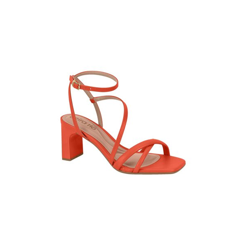 Beira Rio Womens Orange Heels