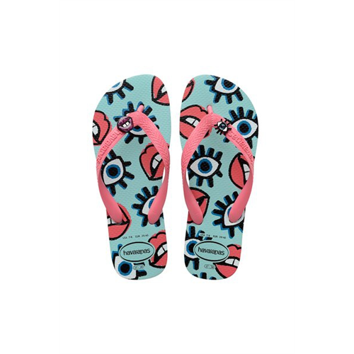 Havaianas Women's Blue Sandalias Top Fun Slippers