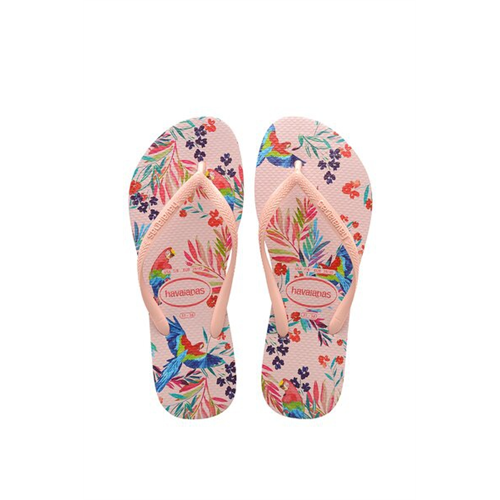 Havaianas Women's Pink Sandalias Sl Tropical Floral Slippers