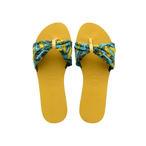 Havaianas Women's Yellow Sandalias You ST Trop FC Flats