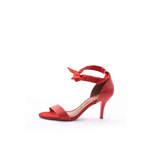 Moleca Women'S Ankle Strap Orange Heels