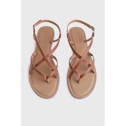 Vero Moda Brown Strap Sandal